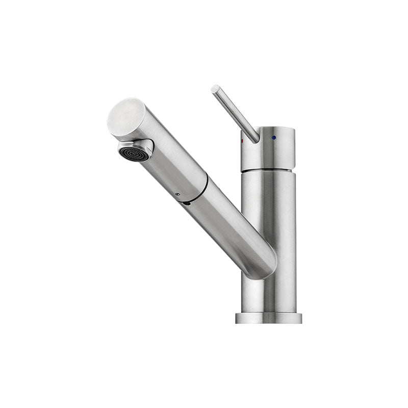 Oliveri Essente Stainless Steel Swivel Pull Out Mixer