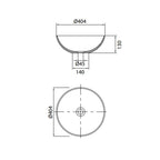 Parisi Natural Stone 40 MArble Wash Basin Specification