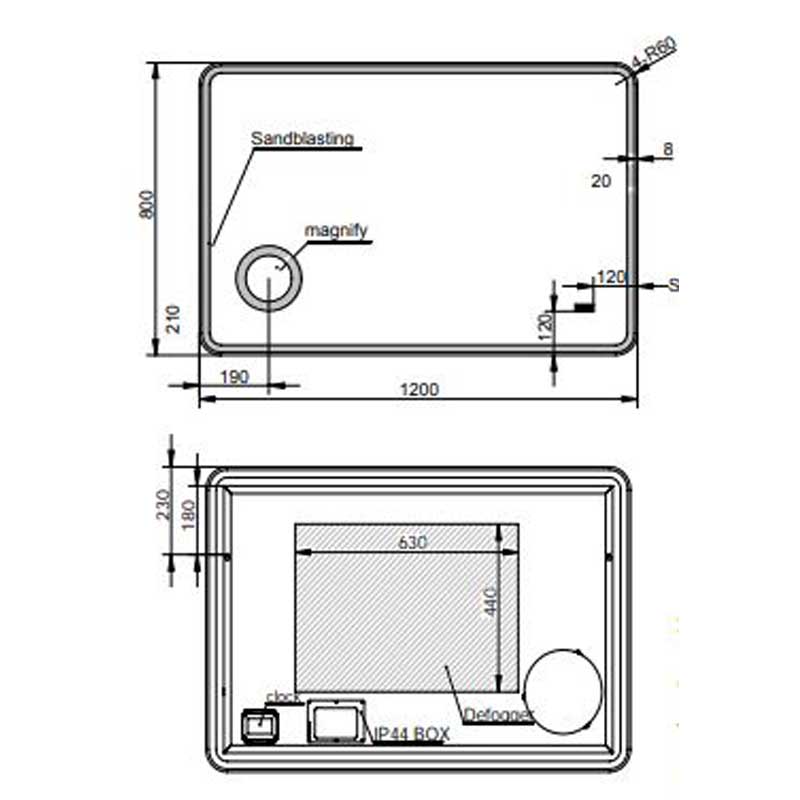 Parisi Star 120 Mirror- Specification