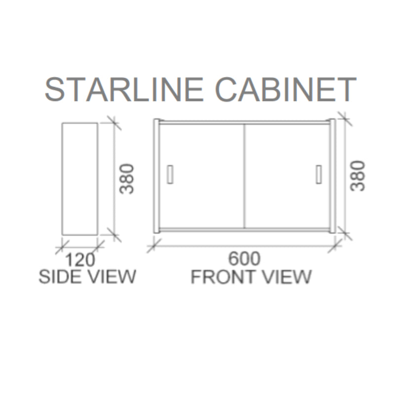 Rifco Starline Sliding Door Cabinet -  Specification