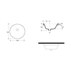 Studio Bagno Soul 1 Undercounter Basin Spec