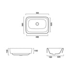 Studio Bagno Soul 2 Above Counter Basin Spec