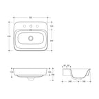 Studio Bagno Soul 4 Bench Basin Spec