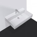 Studio Bagno Shard 75 Bench-Wall Basin - Gloss White - SHA75/1