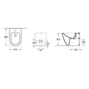 Villeroy & Boch Subway 2.0 Wall Faced Bidet | Specifications