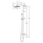 Sussex Calibre Twin Rail Shower Specification