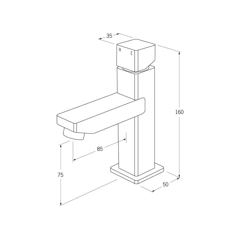 Sussex Suba Basin Mixer Spec