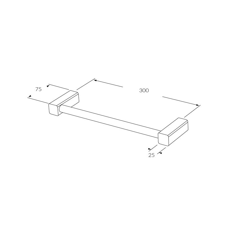 Sussex Suba Guest Towel Rail 300mm Spec