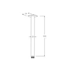 Sussex Suba Vertical Shower Arm 500mm Spec