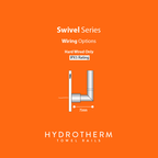 Hydrotherm Swivel Heated Towel Rail - 400mm Wide