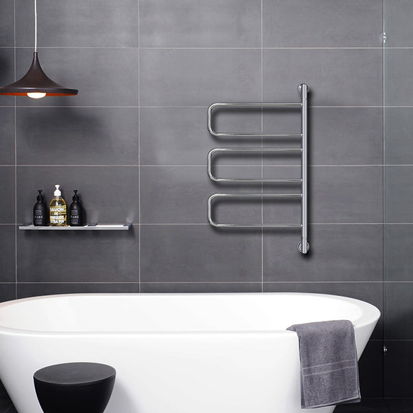 Hydrotherm Swivel Heated Towel Rail Swivel 3 Model - H 750mm - Polished Chrome