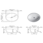 DADOquartz® Sirene Moloko Basin Specification
