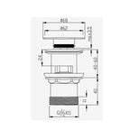 Parisi Universal Clic-Clac Waste 32mm Specification