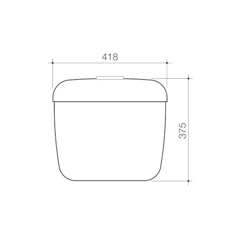 Caroma Tasman Link 4S RH Cistern Specification