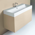 Parisi Velca 100 Back to Wall Inset Basin - 2 Tap Holes - Gloss White - TC18102