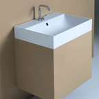 Parisi Velca 60 Back to Wall Inset Basin - 1 Tap Hole - Gloss White - TC18601