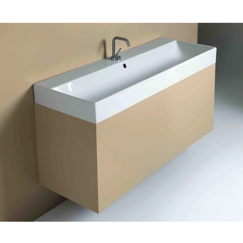 Parisi Velca 120 Inset Basin - 6 Tap Holes - Gloss White - TC19126