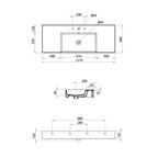 Parisi Twenty 120 Centre Bowl Wall Basin