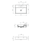 Parisi Twenty 60 Full Bowl Wall Basin