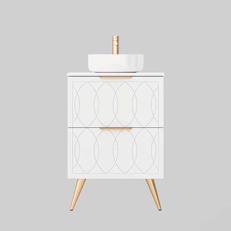 Timberline Sutherland House Deco Freestanding Vanity 600mm - SHCV600CSSAL-Deco