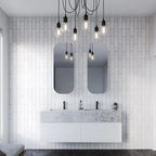 Timberline Kingsley Wall Hung Vanity with SilkSurface Top & Basin 750mm - KINV750CBXUW