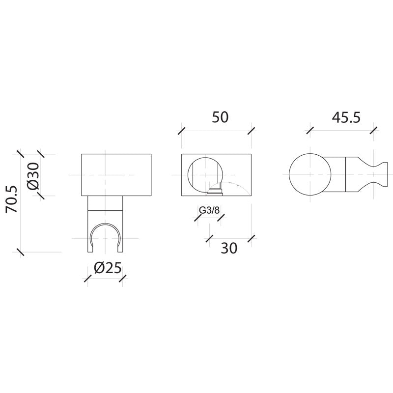 Parisi Tondo F&F Elbow Water Connector