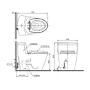 TOTO One Piece Suite + Soft Close Seat, S-Connector Specification