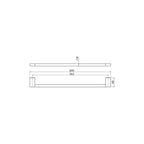 Parisi Linfa Single Towel Rail 600mm specifications