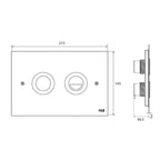 Studio Bagno Trend Flush Plate - Polished Chrome Specification
