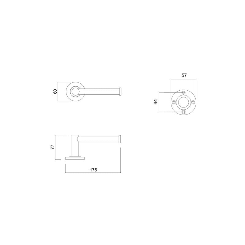 Master Rail Toilet Roll Holder Matt Black specifications