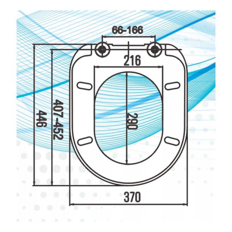 Haron FLORENZE Slow Close Toilet Seat -  Specification