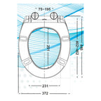 Haron MIAMI Slow Close Toilet Seat -  Specification