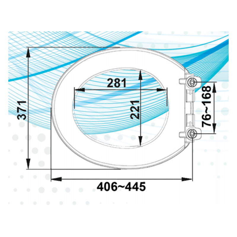 Haron MEDI RING Toilet Seat with Locking Buffers - Specification