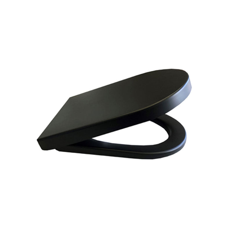 Haron Duroplast Onyx D Shape Toilet Seat Matt Black