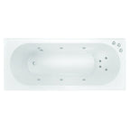 Decina Turin 1790mm Acrylic Santai Spa Bath - Gloss White - TU1790SAN10JW