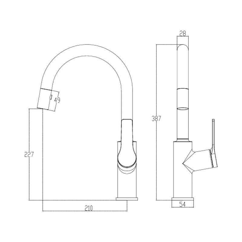 Villeroy & Boch Architectura Kitchen Mixer Pull Out Spray Specification