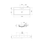 Parisi Twenty 100 Full Bowl Bench Basin specifications