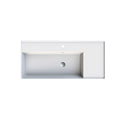 Parisi Twenty 100 Left Bowl Bench Basin - 1 Tap Hole - Gloss White - TC201031