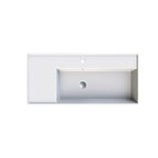 Parisi Twenty 100 Right Bowl Bench Basin - 1 Tap Hole - Gloss White - TC201021