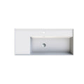 Parisi Twenty 100 Right Bowl Bench Basin - 1 Tap Hole - Gloss White - TC201021