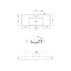 Parisi Twenty 120 Centre Bowl Bench Basin specifications