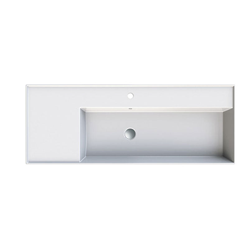 Parisi Twenty 120 Right Bowl Bench Basin - 1 Tap Hole - Gloss White - TC201221