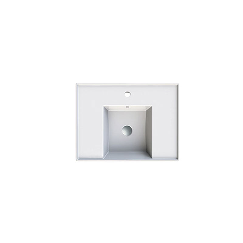 Parisi Twenty 60 Centre Bowl Bench Basin - 1 Tap Hole - Gloss White