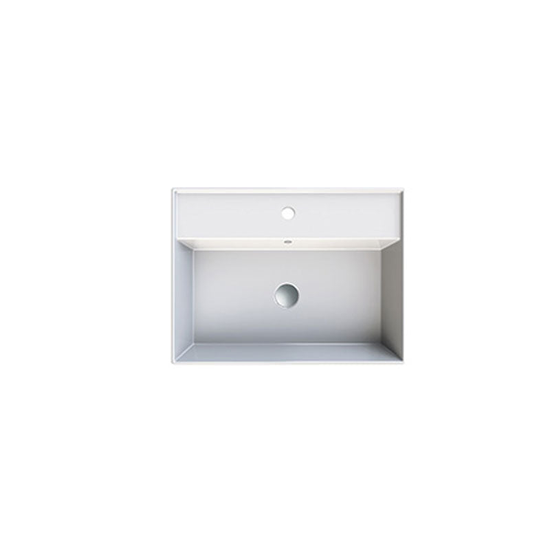 Parisi Twenty 60 Full Bowl Bench Basin - 3 Tap Holes - Gloss White - TC20603