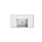 Parisi Twenty 80 Centre Bowl Bench Basin - 3 Tap Holes - Gloss White - TC20813