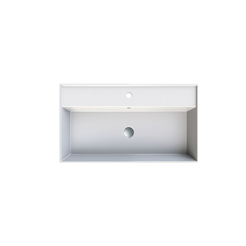 Parisi Twenty 80 Full Bowl Bench Basin - 1 Tap Hole - Gloss White - TC20801