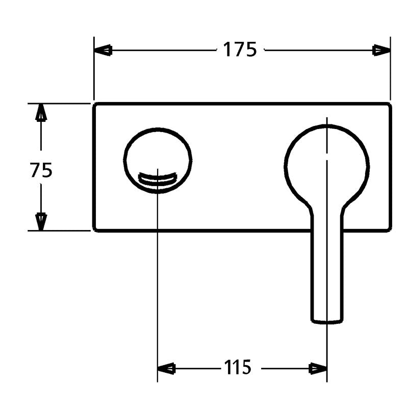 Hansa Twist Loop Wall Mounted Basin/Bath Mixer- Specifications