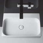 Studio Bagno Unit 805 Wall Hung Basin - 1 Tap Hole - Gloss White - UTL02/1