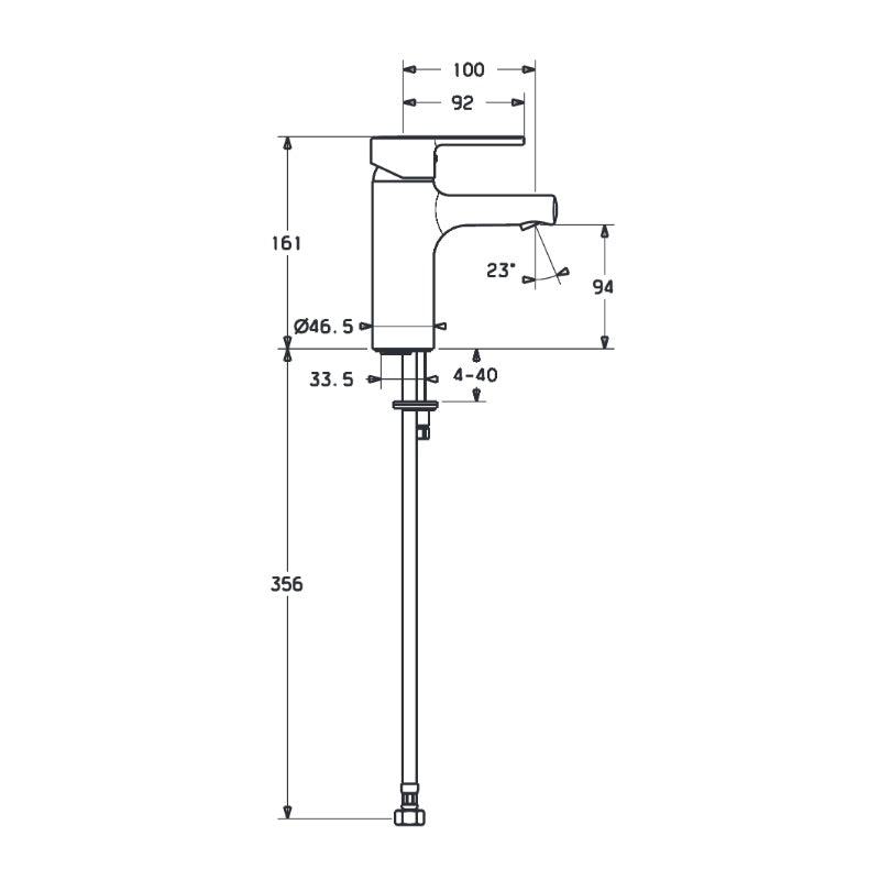 Hansa Ronda Basin Mixer Spec