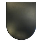 Haron Duroplast Onyx D Shape Toilet Seat Matt Black - TS-2180